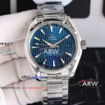 VS Factory Super Clone Omega Aqua Terra Blue Dial Stainless Steel Watch 